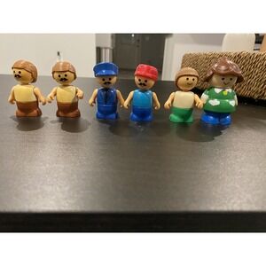 Shelcore Little‎ People Vintage Lot 6 Figures